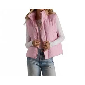NEW PANACHE APPAREL puffer vest in pink